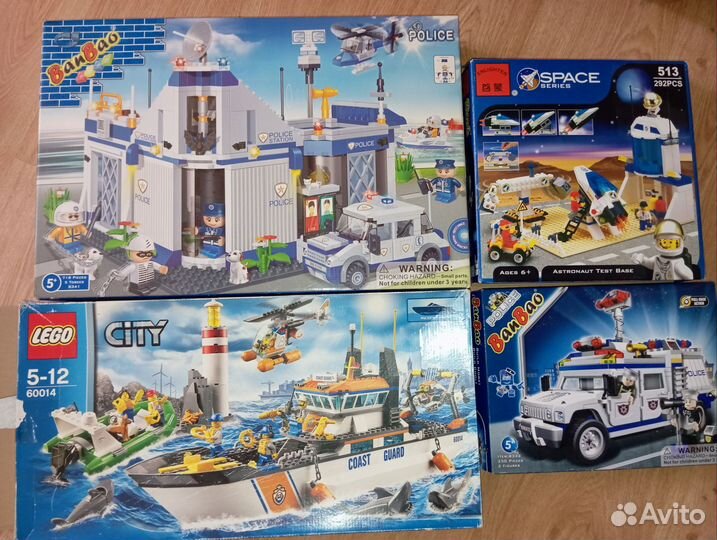 Конструктор lego, 4 набора