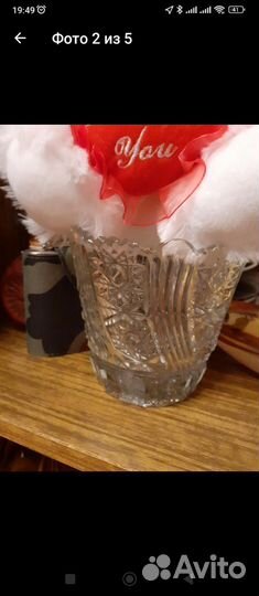 Ваза хрустальная чехия