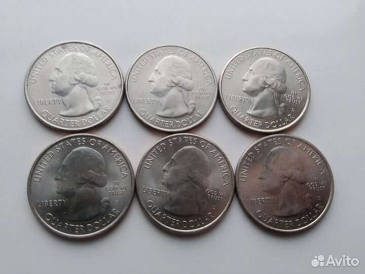 Квотеры США из серии 