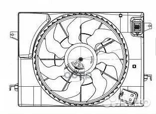 Вентилятор охлаждения с рамкой, АКПП Hyundai