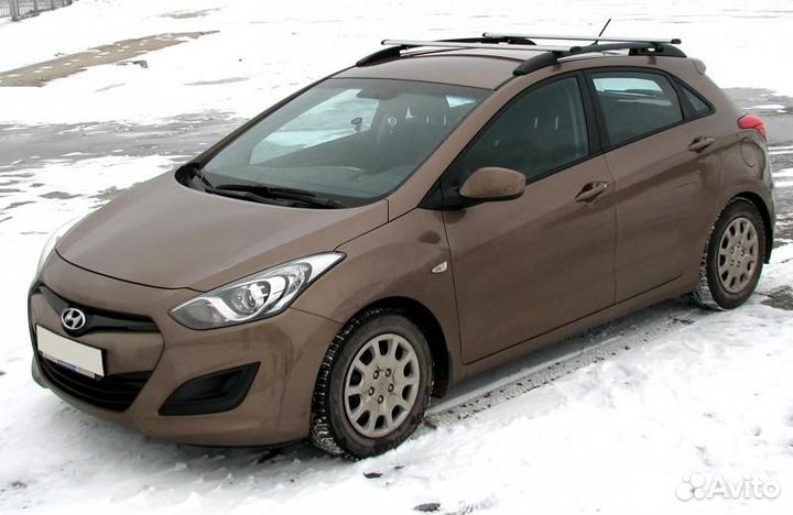 Рейлинги на крышу Hyundai I30 2011-2017 апс Чёрные