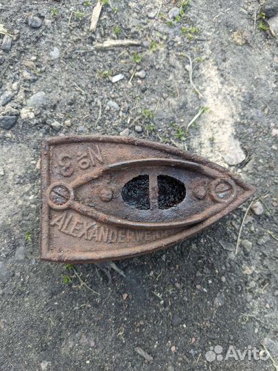 Редкий немецкий старый утюг alexanderwerk No3