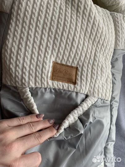 Конверт зимний в коляску на овчине