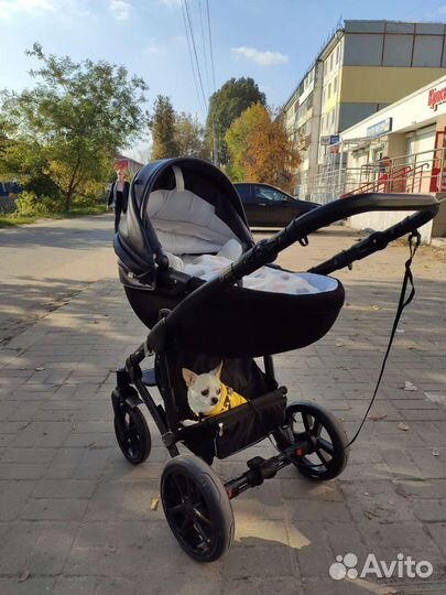 Коляска 2 в 1 эко кожа