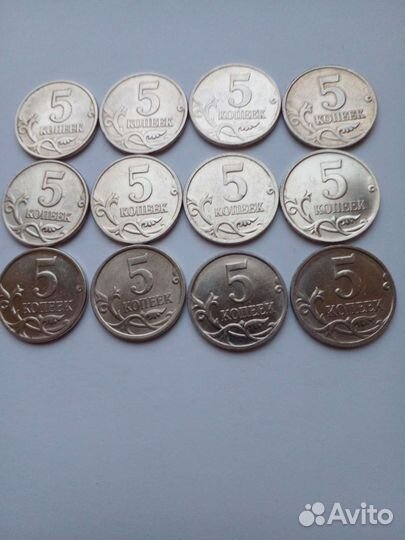 Монеты РФ 1997-2010г-34шт