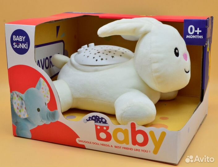 Мягкая игрушка - ночник с проектором