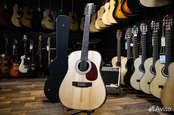 12 струнная Электроакустическая гитара Cort (Компл
