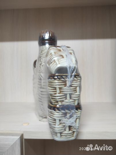 Набор графин с рюмками керамика чёрное море