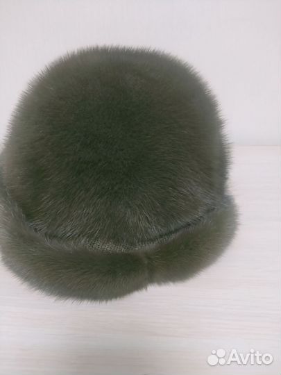 Шапка зимняя женская, норковая, 56 размер