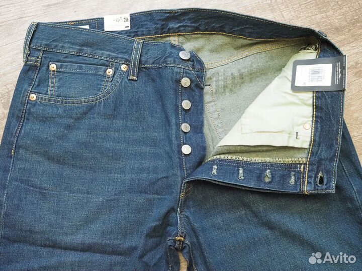 Джинсы Levis 501 легкие новые 34w 34l