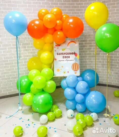 Оформление шарами мероприятий в школах и садах