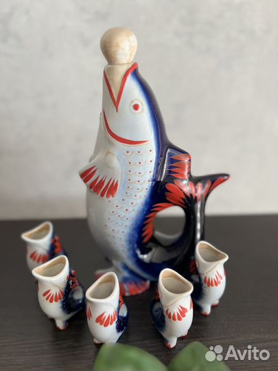 Сервиз рыбы СССР