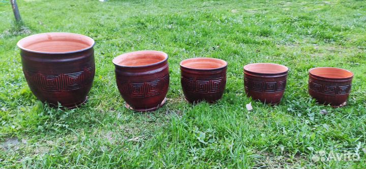 Горшок для цветов керамический