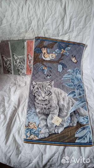 Полотенца Стеганные хлопок+лён