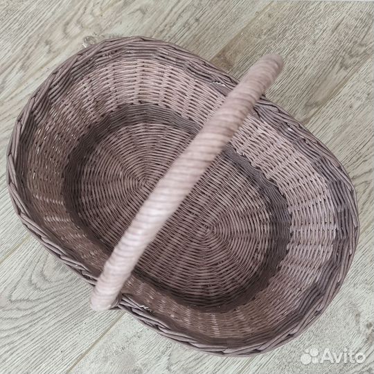 Корзина плетеная большая для Пасхи, куличей