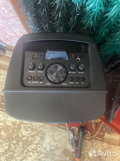 Мощная колонка с караоке и радио