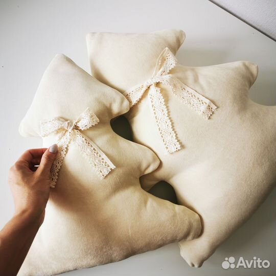 Подушки комплект декоративные ёлочки мягкие