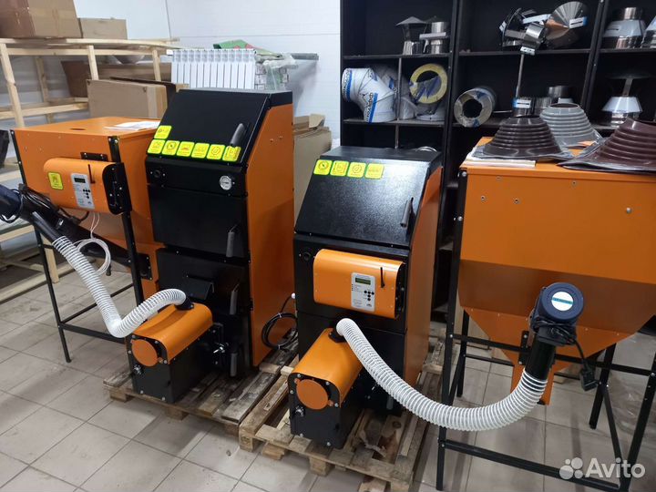 Валдай-15вс пеллетный котёл (комбинированный)