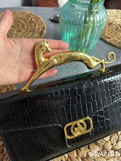 Клатч сумка с кошкой, пантера