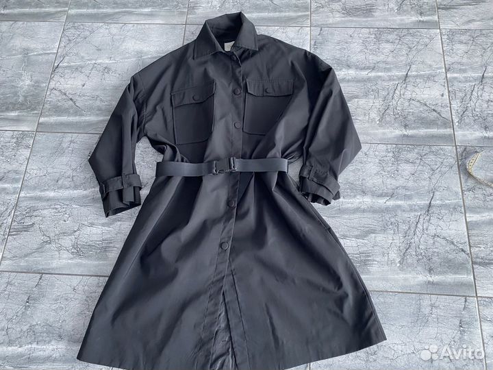 Тренч рубашка, размер L (46-48 оверсайз)