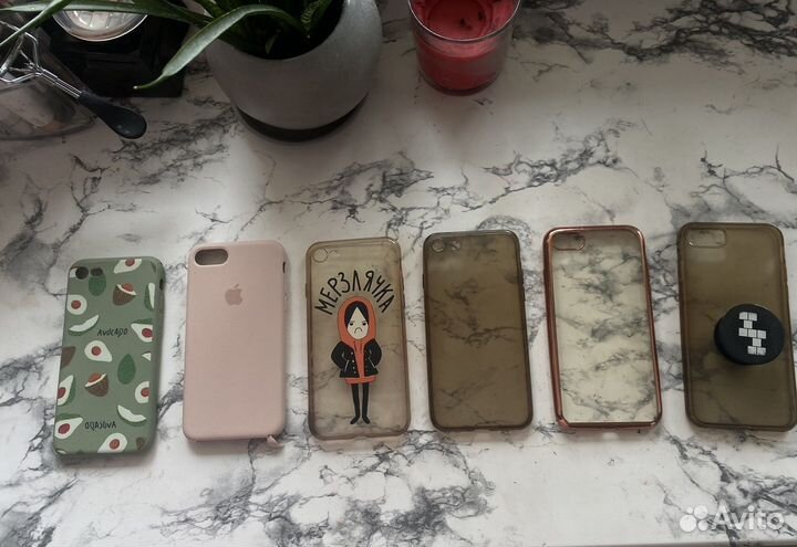 Чехол на iPhone 7 8 розовый оригинальный