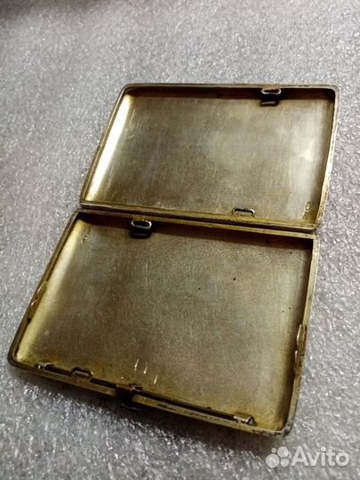 Портсигар. Серебро 84