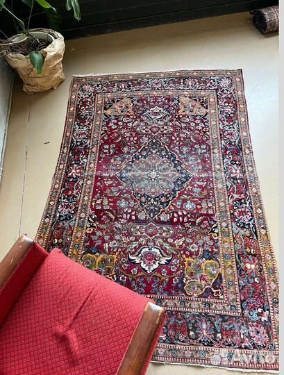 Антикварный иранский ковёр