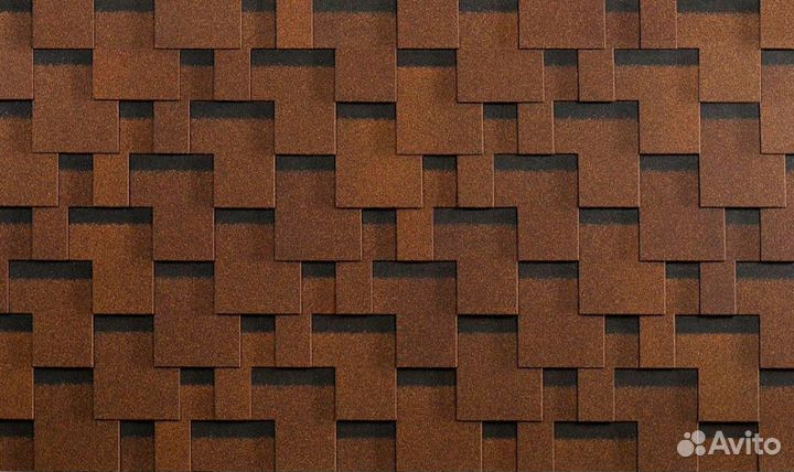 Гибкая черепица Shinglas болеро Терракота NEW