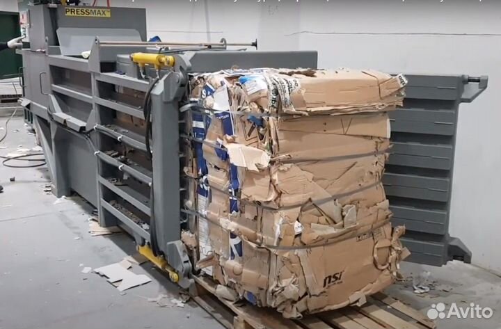Горизонтальный пресс для макулатуры, пэт