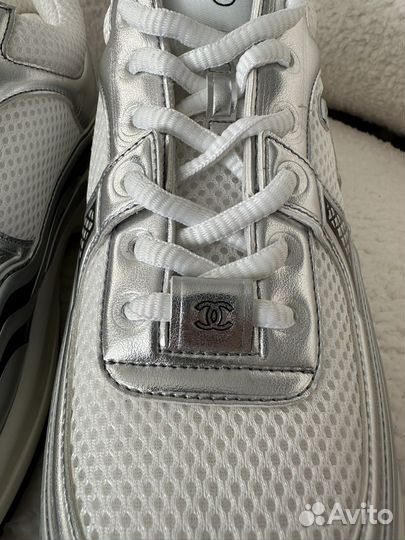 Кроссовки Chanel trainers silver 35-40