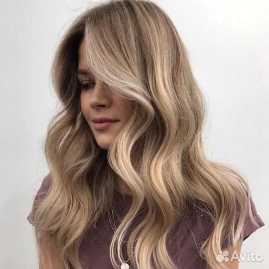 Сливочный блонд, услуги парикмахера