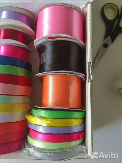 Атласная лента для рукоделия