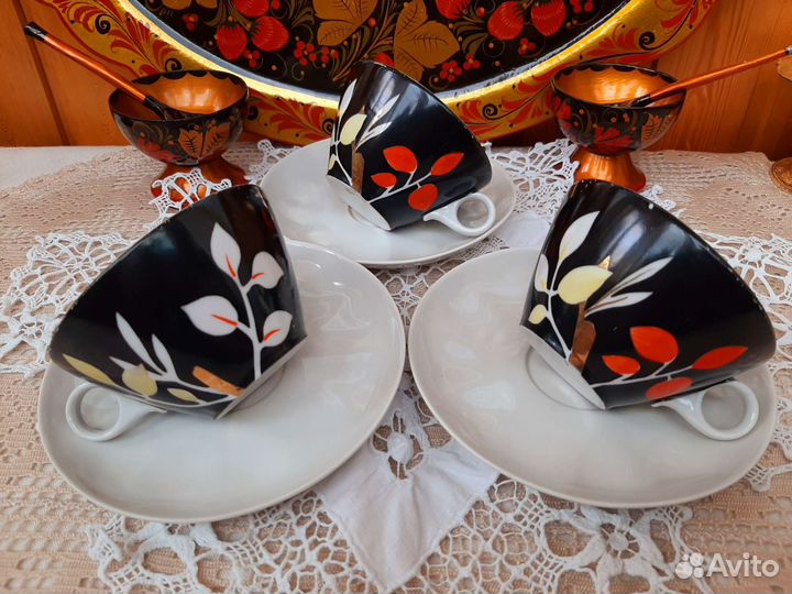 Бронь.Старинные чашки Дулёва СССР