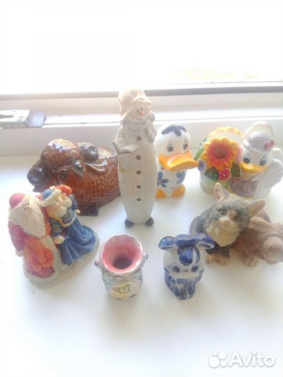 Статуэтки фарфор,керамика,гипс,пластик