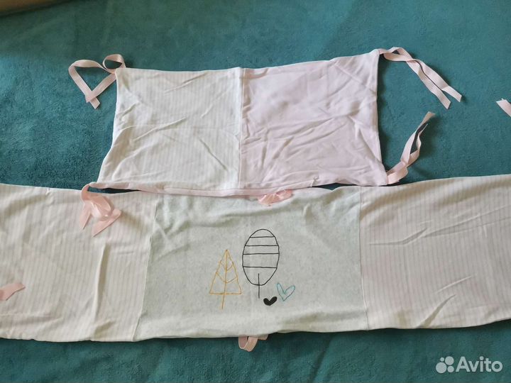 Бортики в кроватку для девочки