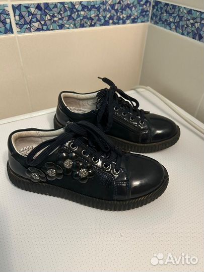 Полуботинки/Ботинки для девочки кожаные