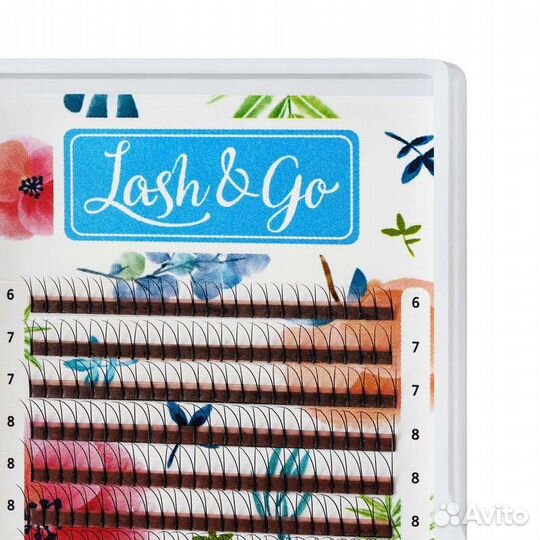 Готовые пучки ресницы lash Go 2D 0.07