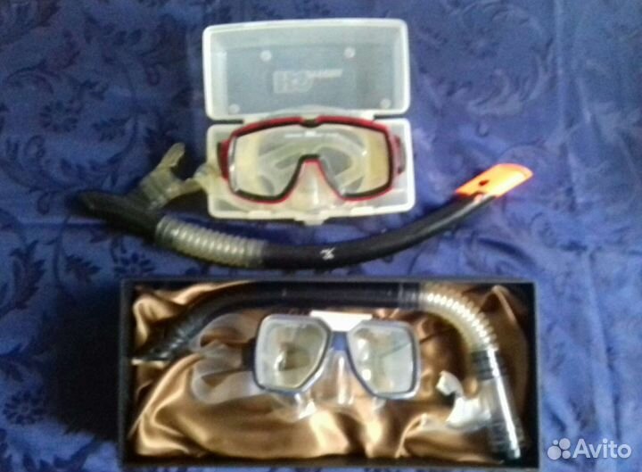 2 маски для сноркелинга парой (п/плавания)