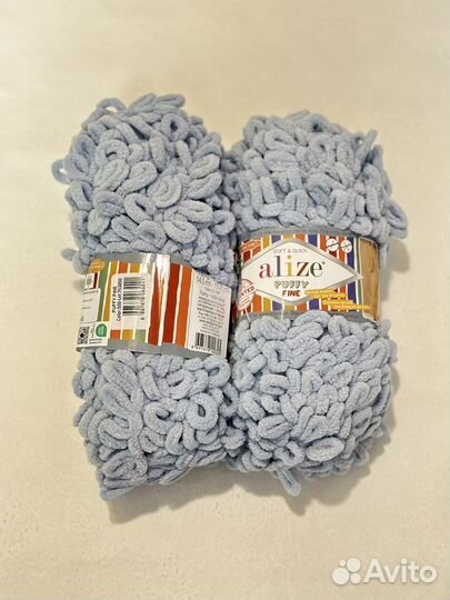 Пряжа alize puffy, puffy color, puffy fine, ombre