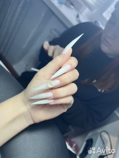 Маникюр наращивание ногтей