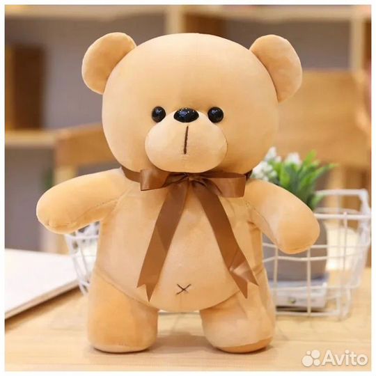 Мягкая игрушка Мишка с бантиком 30см