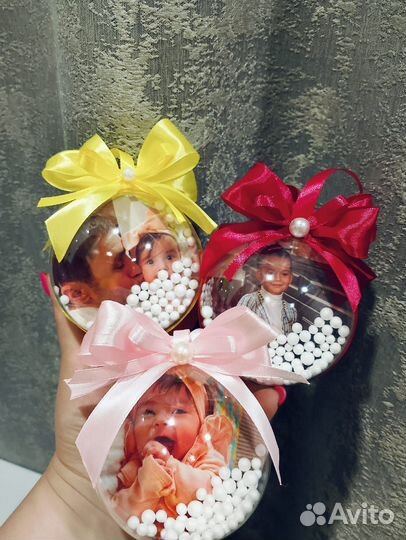 Новогодние шарики с фото