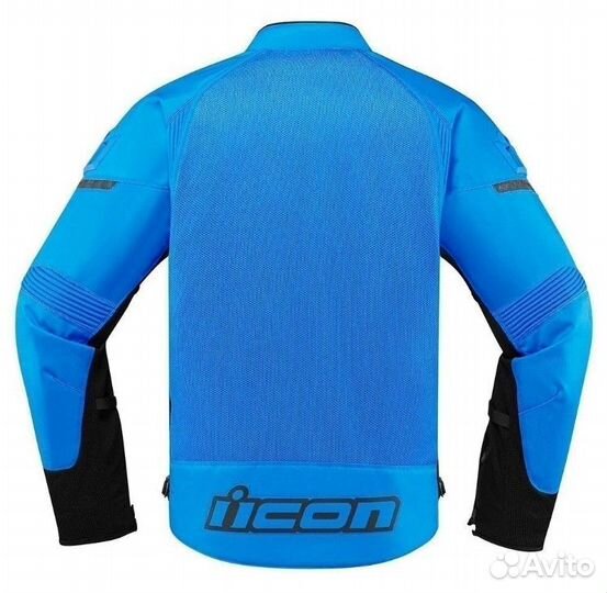 Icon Contra 2 голубая мотокуртка