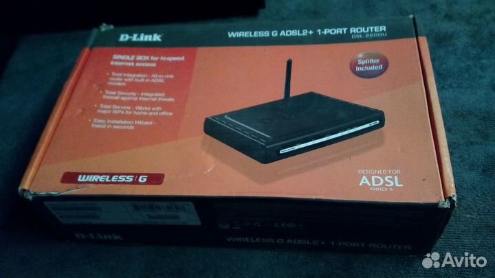 Wi-Fi роутер D-Link DSL-2600U