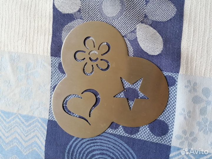 Трафарет металлический для капучино