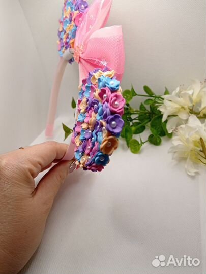 Ободок для волос ручной работы