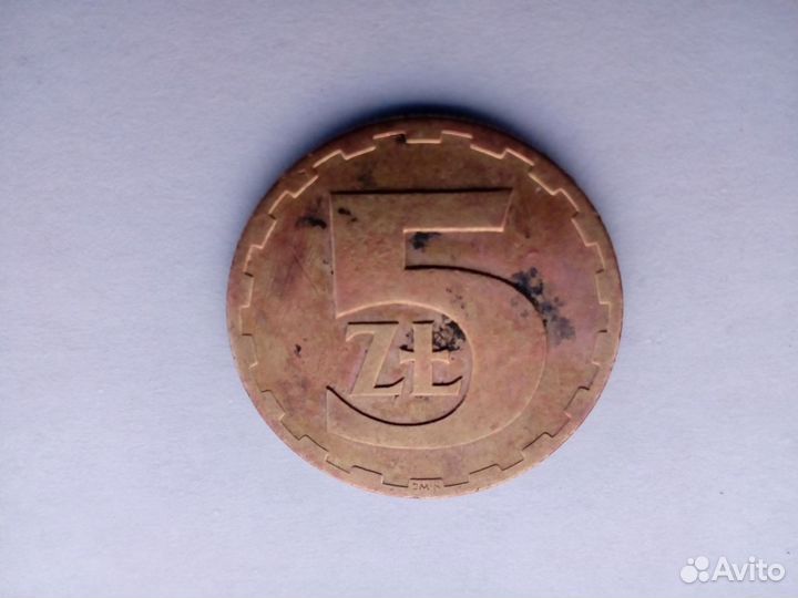 5 злотых 1975 год - Польша