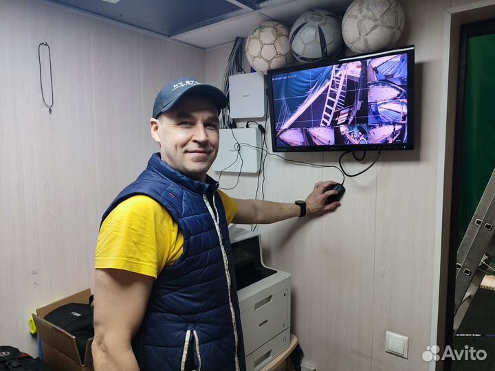 Установка видеонаблюдения и скуд