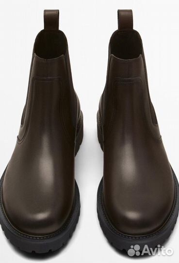 Кожаные ботинки челси Massimo Dutti