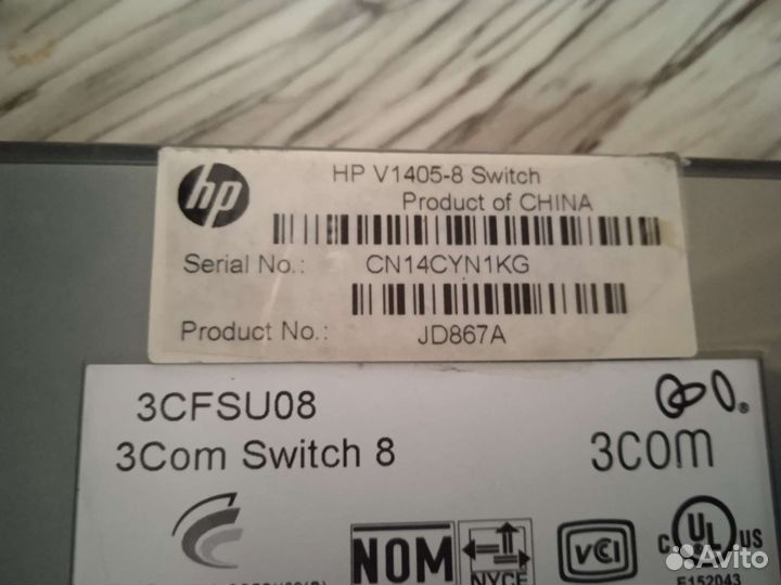 Коммутатор HP V1405-8 Switch/3Com 3cfsu08